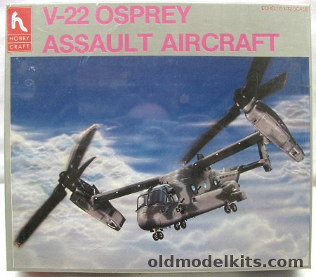 Hobby Craft 1/72 TWO V-22 Osprey Assault Aircraft, HC1375 plastic model kit
